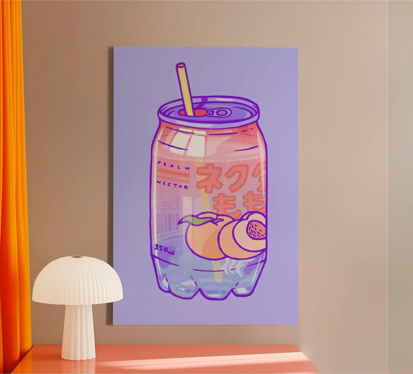 Peach Bubbles toile de Laura O'Connor