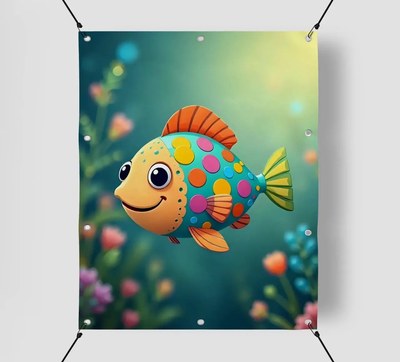 Pesce_2 telo in pvc da Tierisch bunt by LK