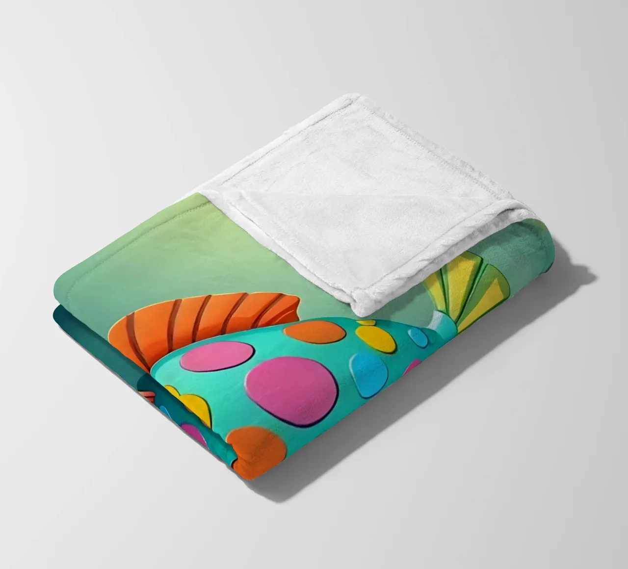 Pesce_2 coperta in pile da Tierisch bunt by LK