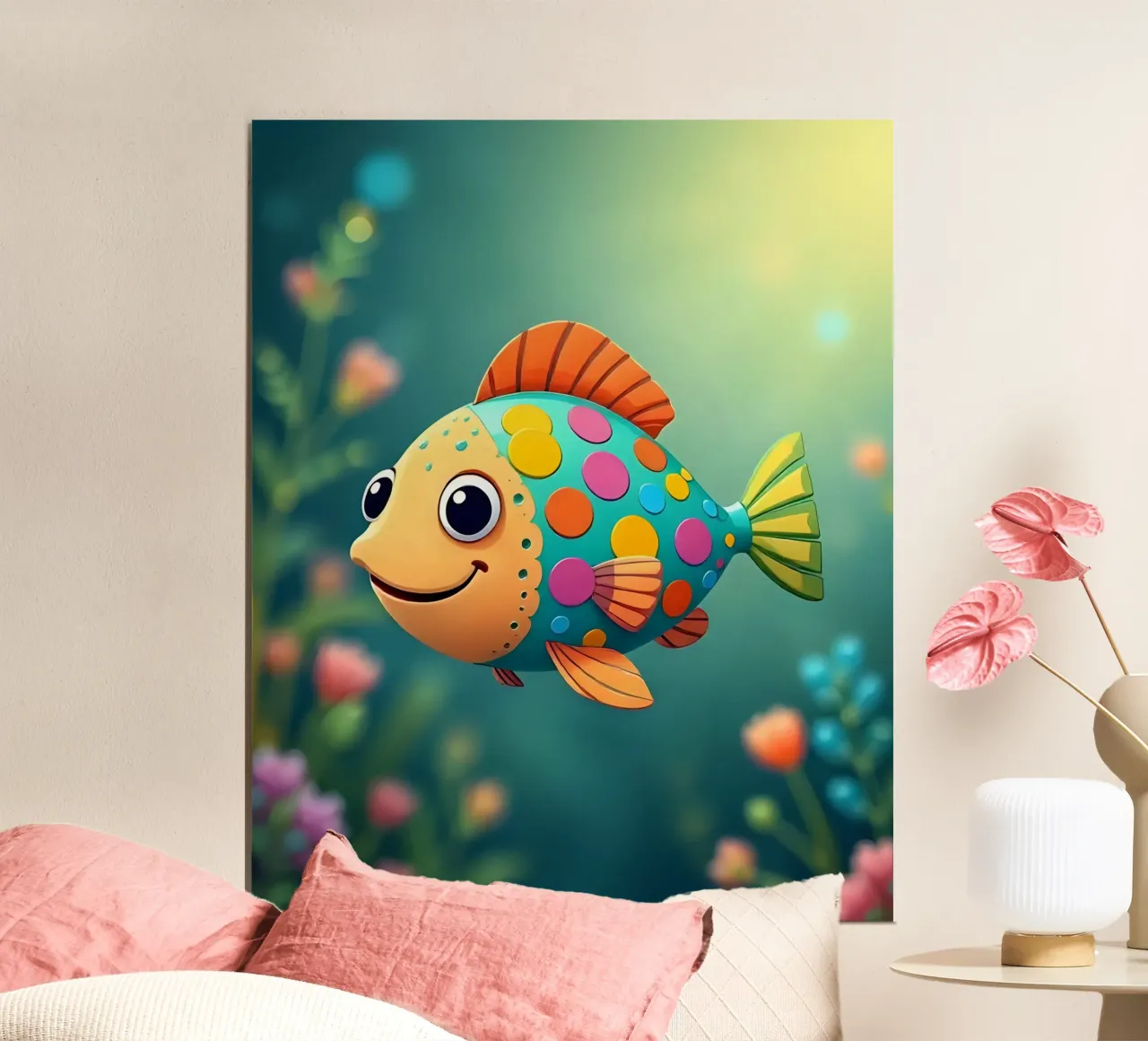 Pesce_2 carta hahnemühle da Tierisch bunt by LK