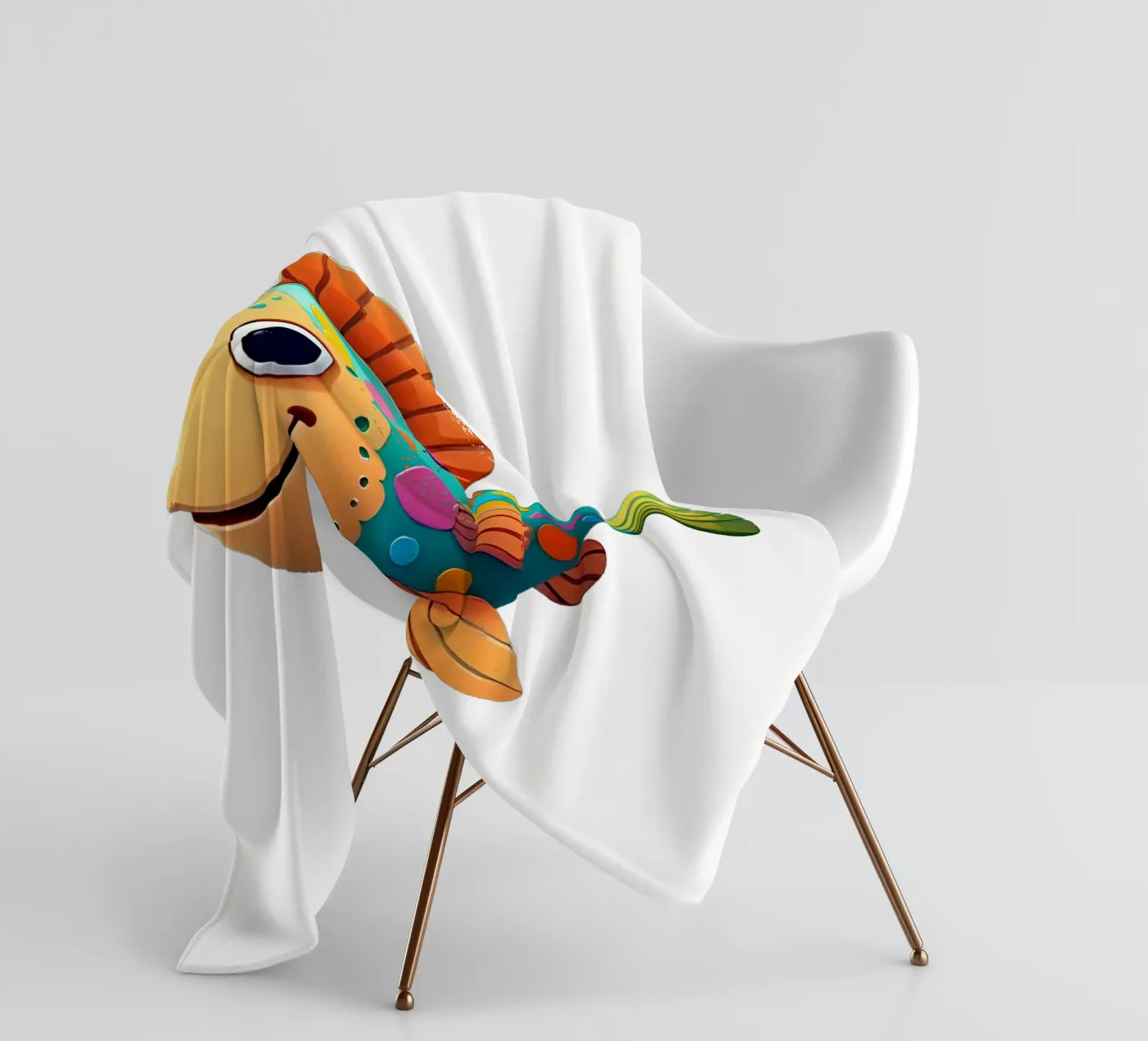 Fish_2a Fleecedecke von Tierisch bunt by LK