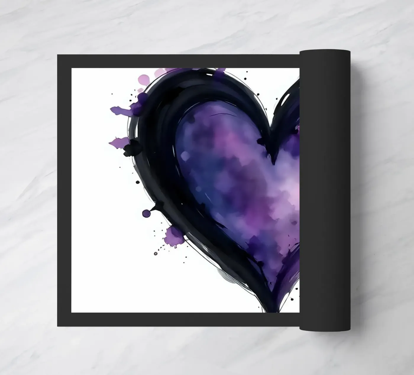 cuore_nero_viola_1 zerbino da Pink- und LoveArt by LK