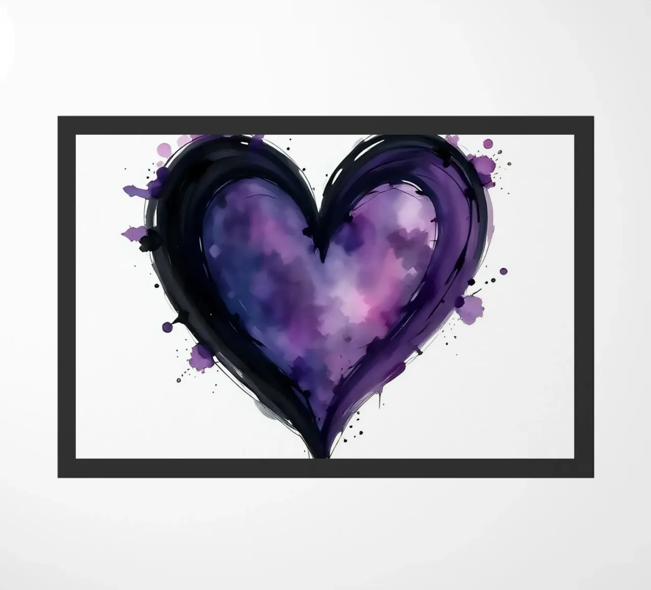 cuore_nero_viola_1 zerbino da Pink- und LoveArt by LK