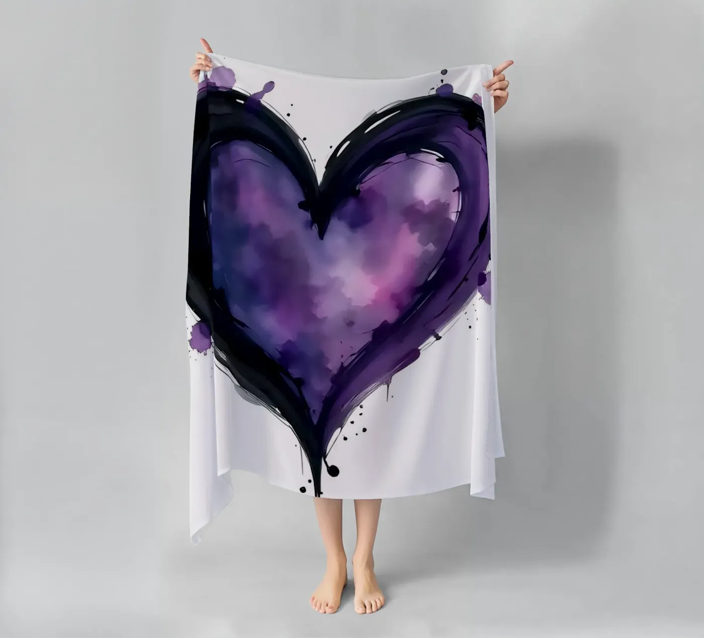 heart_black_purple_1 telo mare da Pink- und LoveArt by LK