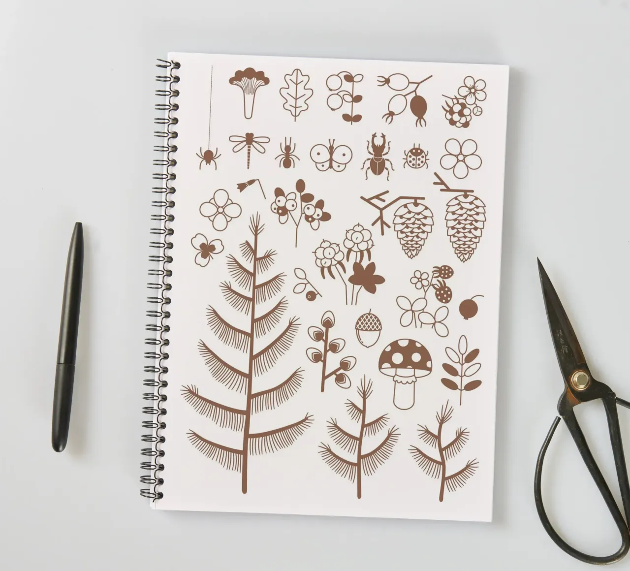 Woodland spiral notebook by Lidia Blomgren