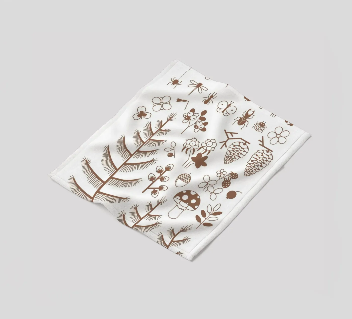 Waldland Fleecedecke von Lidia Blomgren