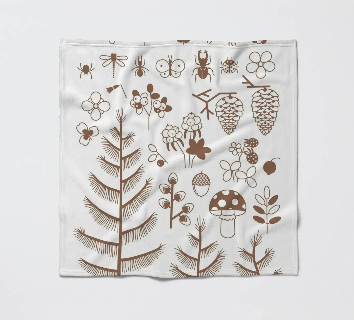 Waldland Fleecedecke von Lidia Blomgren