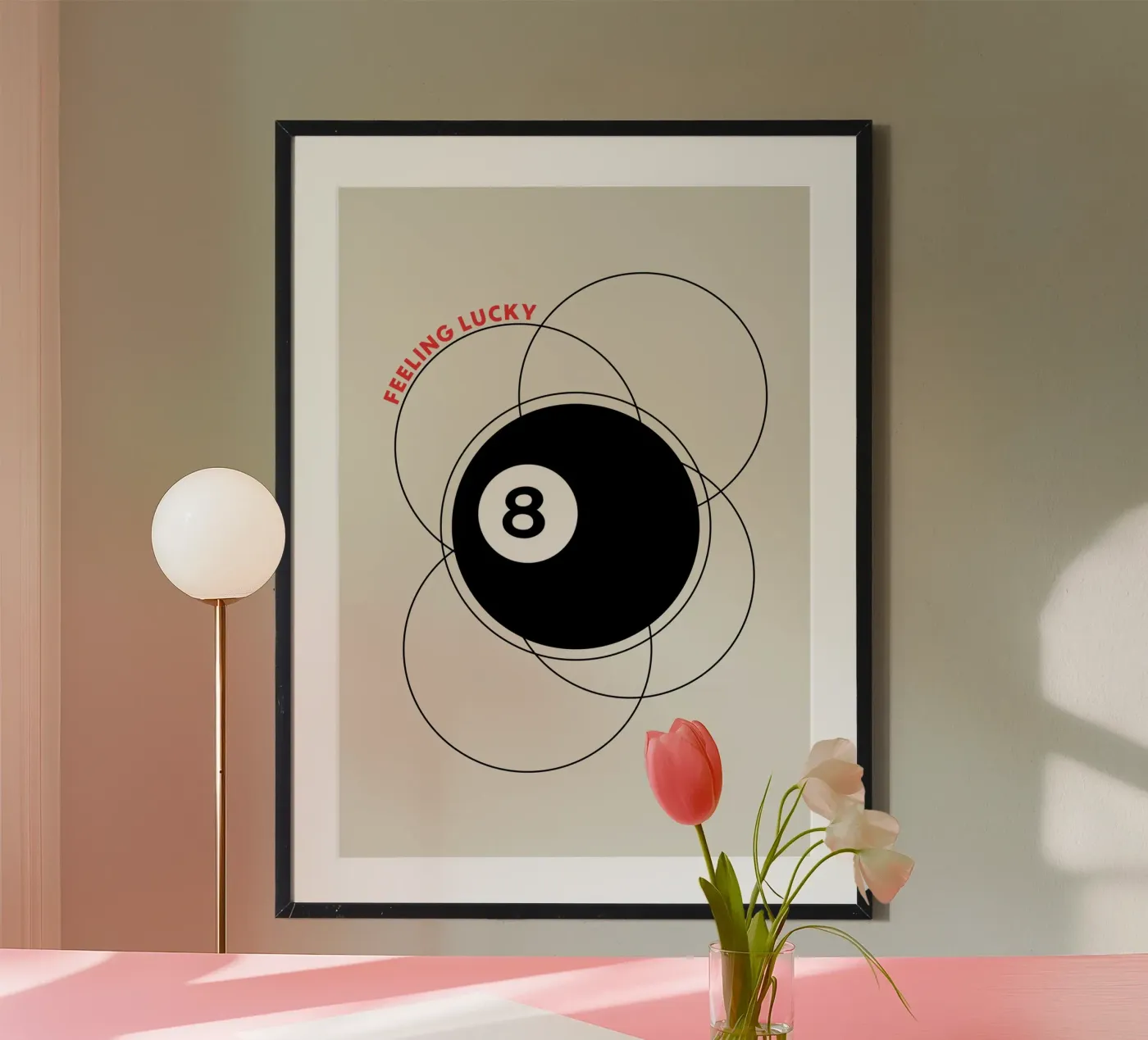 8 Poolbal poster van OkleoStudio