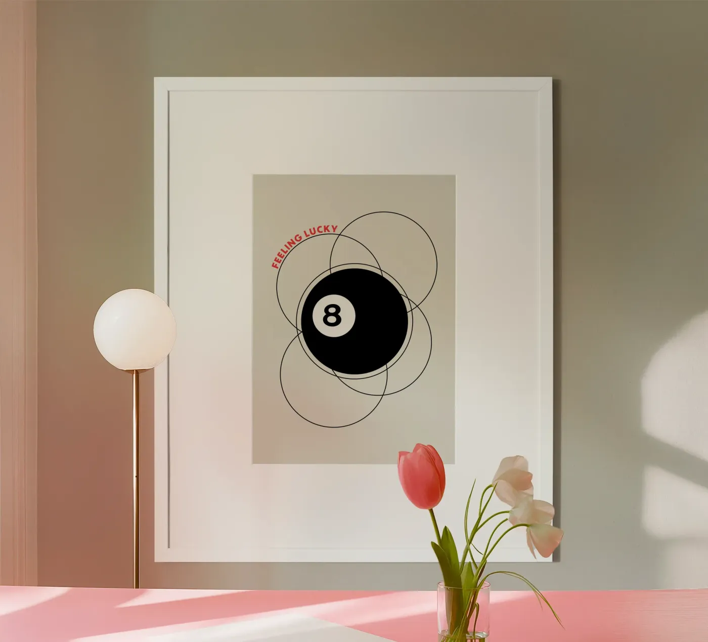 8 Poolbal poster van OkleoStudio