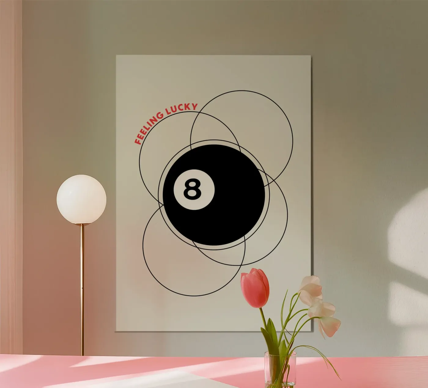 8 Poolbal poster van OkleoStudio