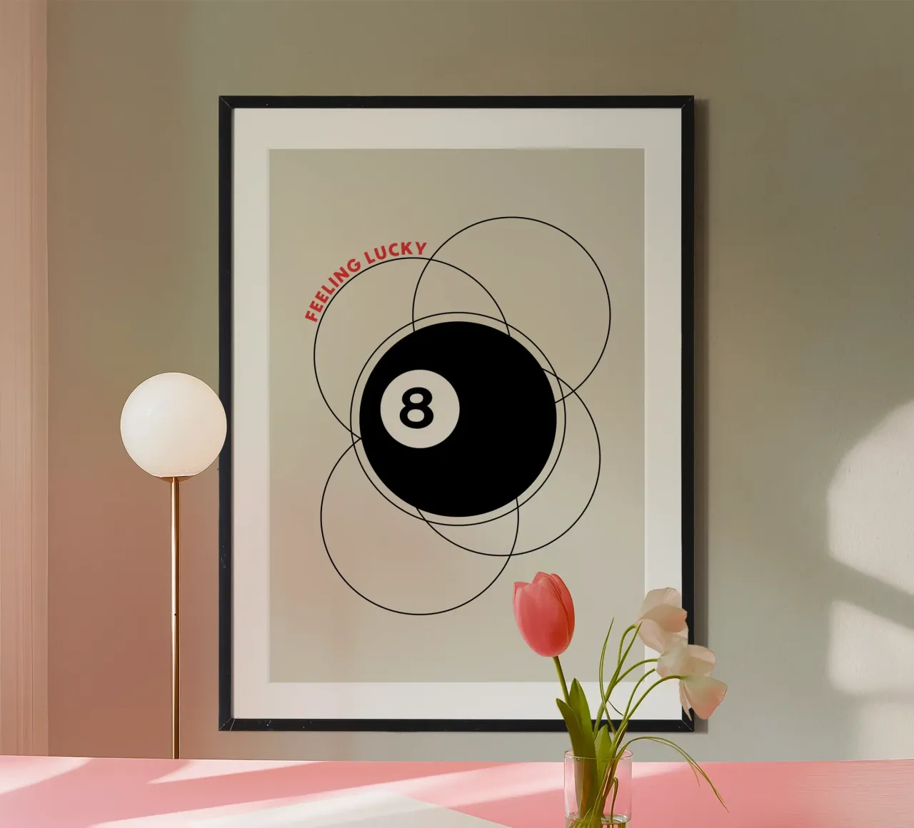 8 Palla da biliardo poster da OkleoStudio