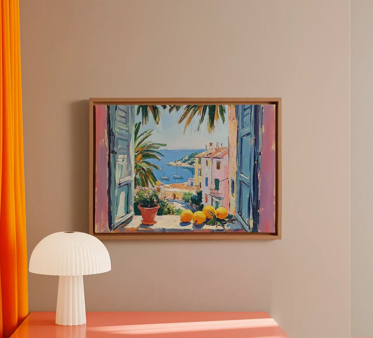 Matisse ispira la "scia di luce tela con Cornice a cassetta da Nikis Art Studio