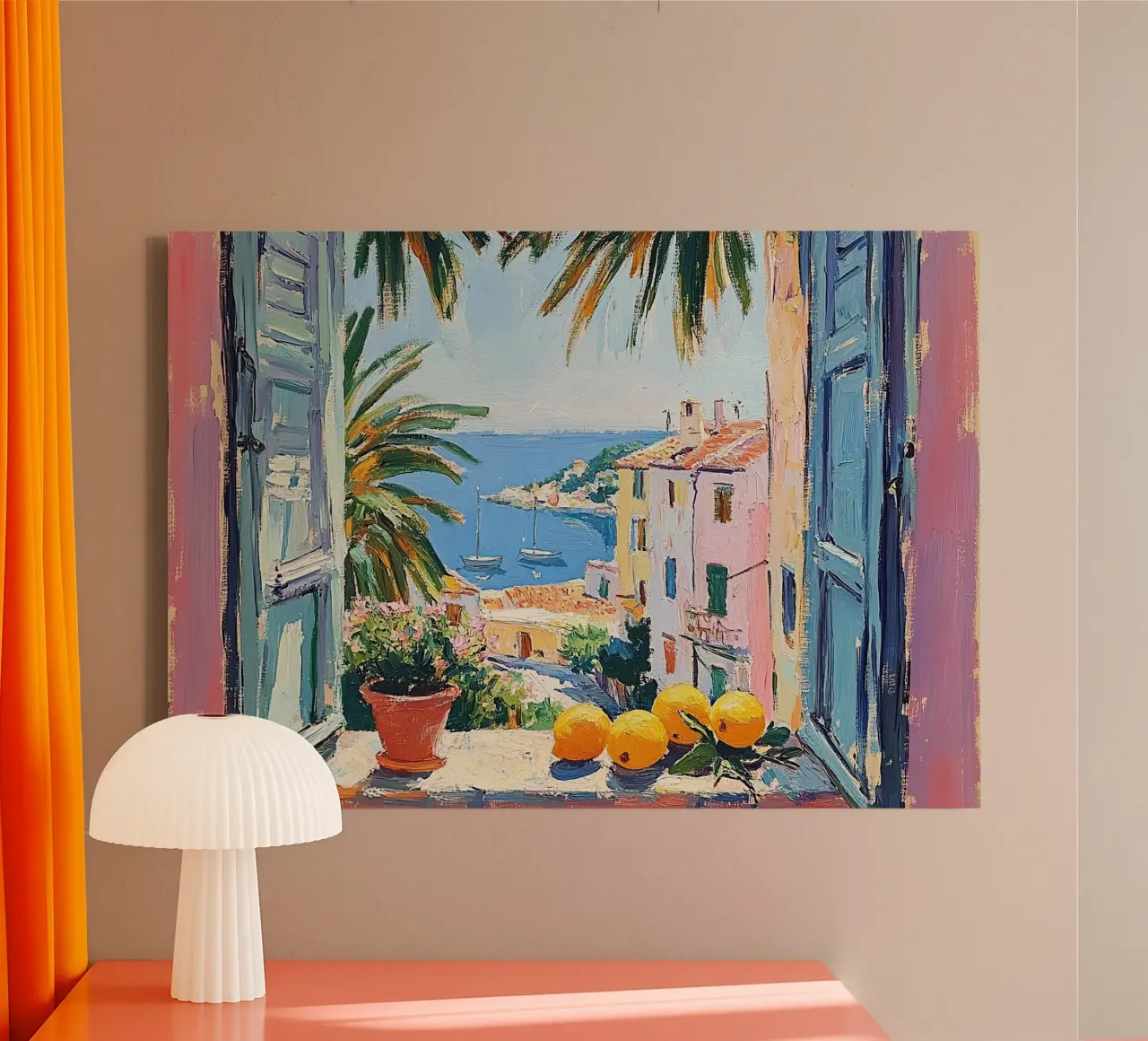 Matisse ispira la "scia di luce tela con Cornice a cassetta da Nikis Art Studio