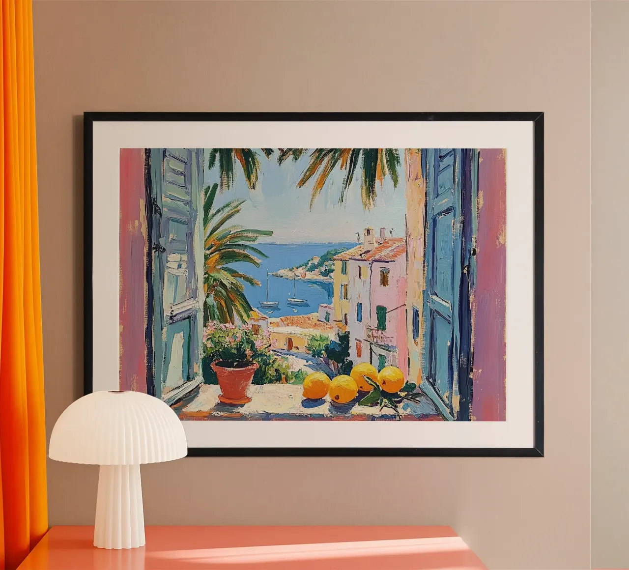 Matisse inspires "trail of light" poster by Nikis Art Studio