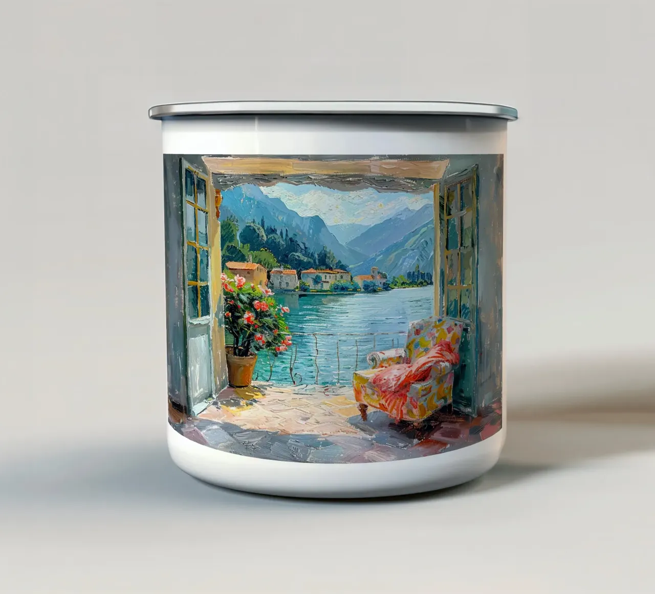 Matisse ispira il "Sogno dell'anima tazza in smalto da ArtByNiki