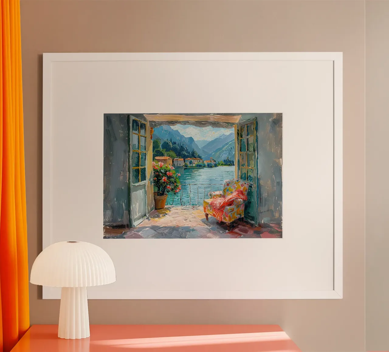 Matisse inspire "Seelentraum" (rêve d'âme) poster avec cadre en plastique de ArtByNiki