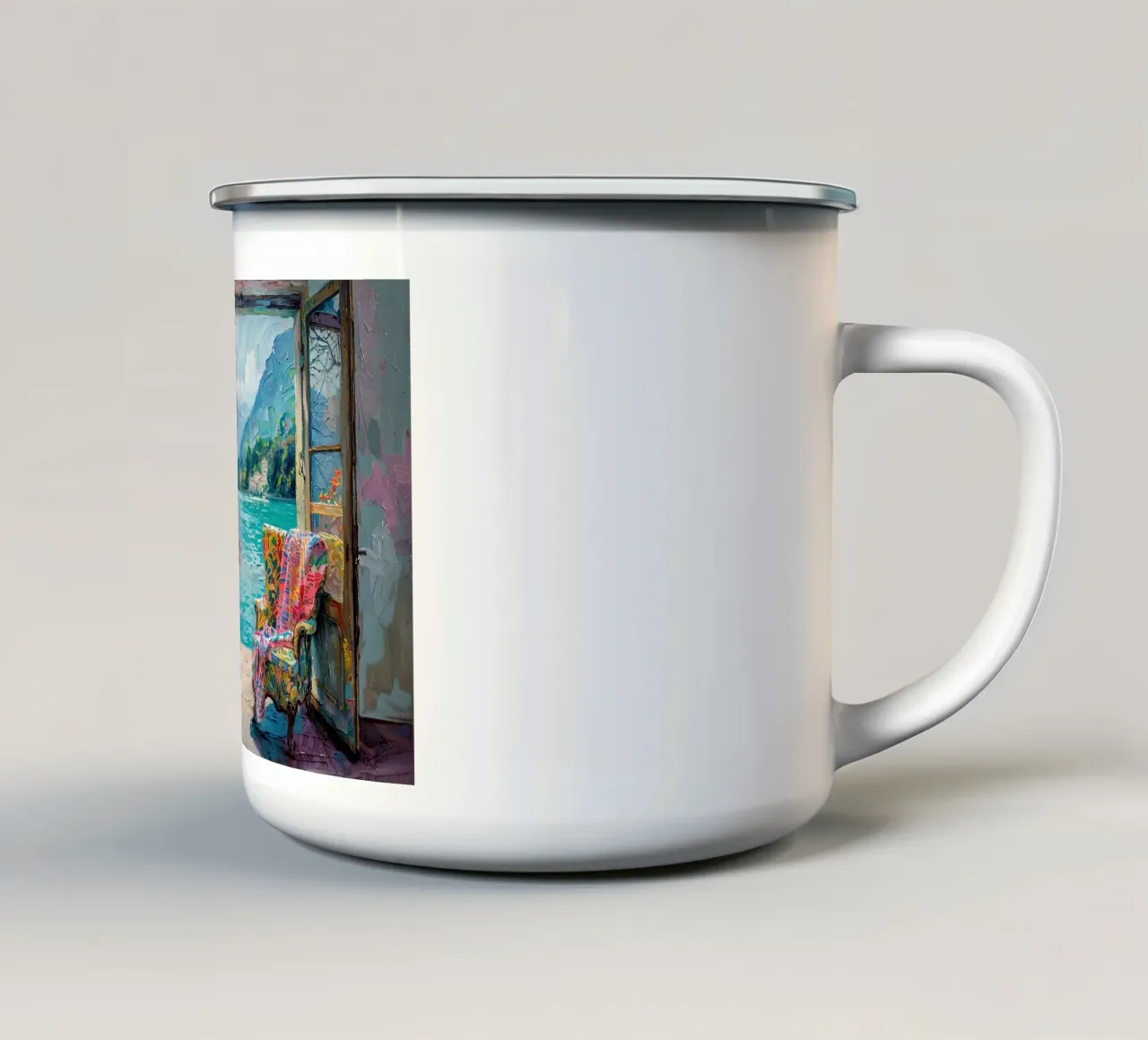 Matisse ispira la "visione del colore" tazza in smalto da Nikis Art Studio