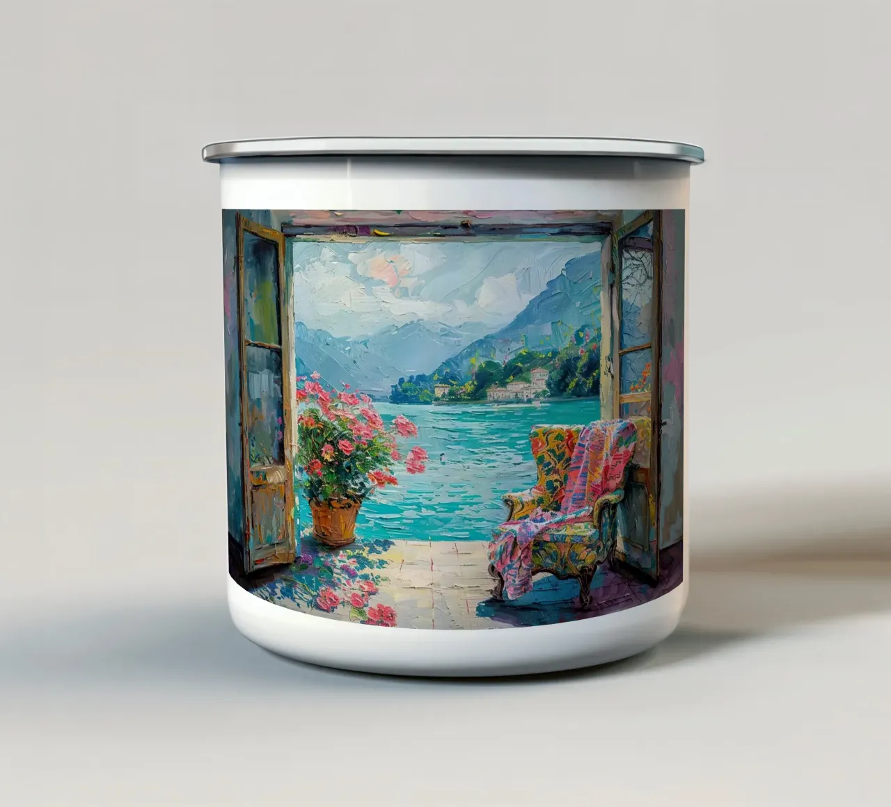 Matisse ispira la "visione del colore" tazza in smalto da Nikis Art Studio