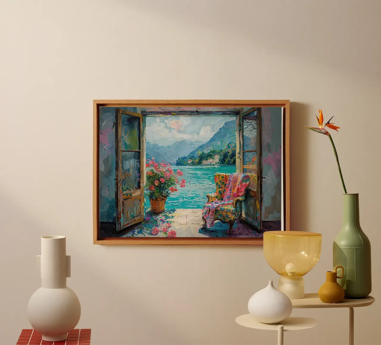 Matisse ispira la "visione del colore" tela con Cornice a cassetta da Nikis Art Studio