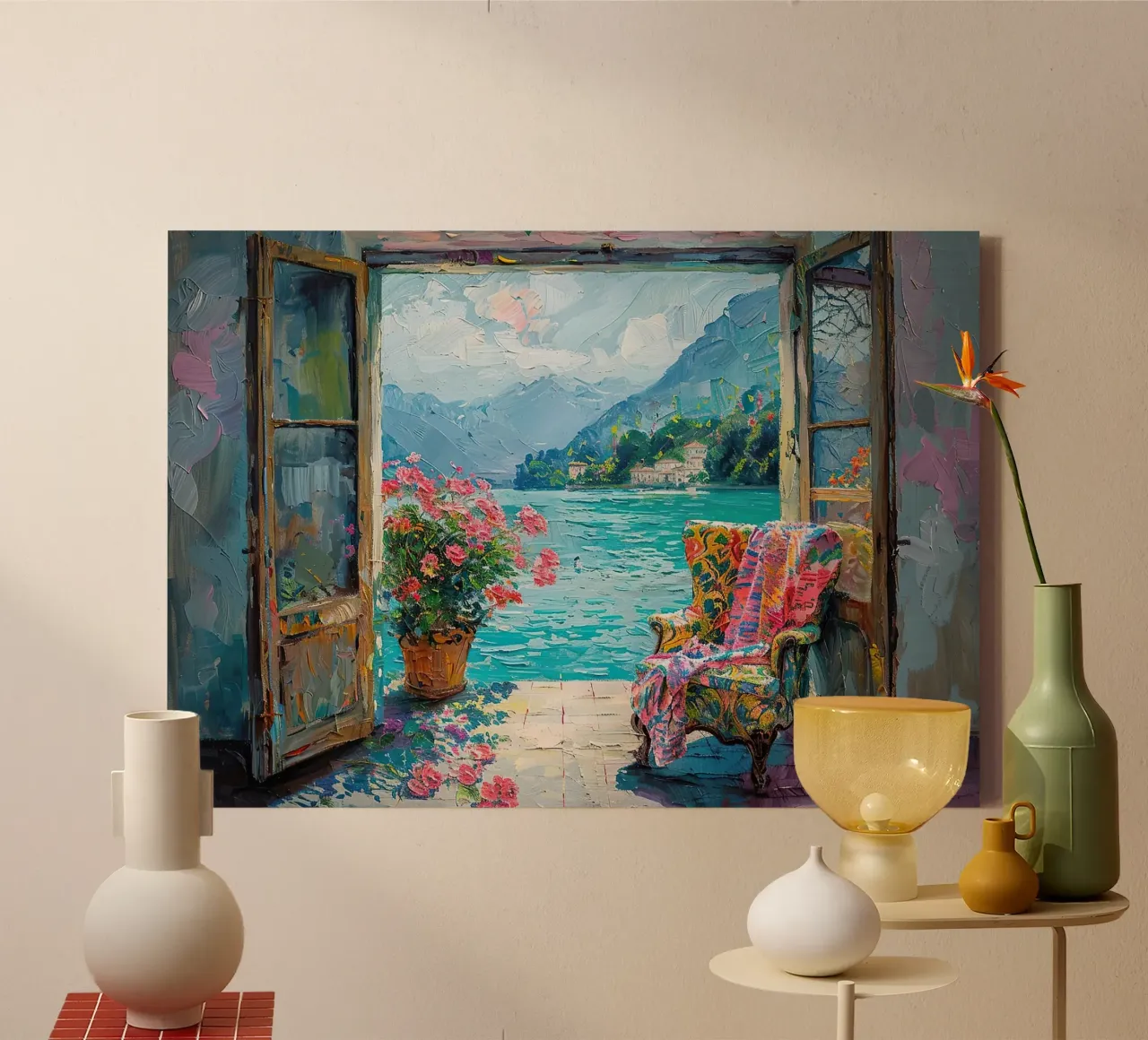 Matisse ispira la "visione del colore" tela con Cornice a cassetta da Nikis Art Studio