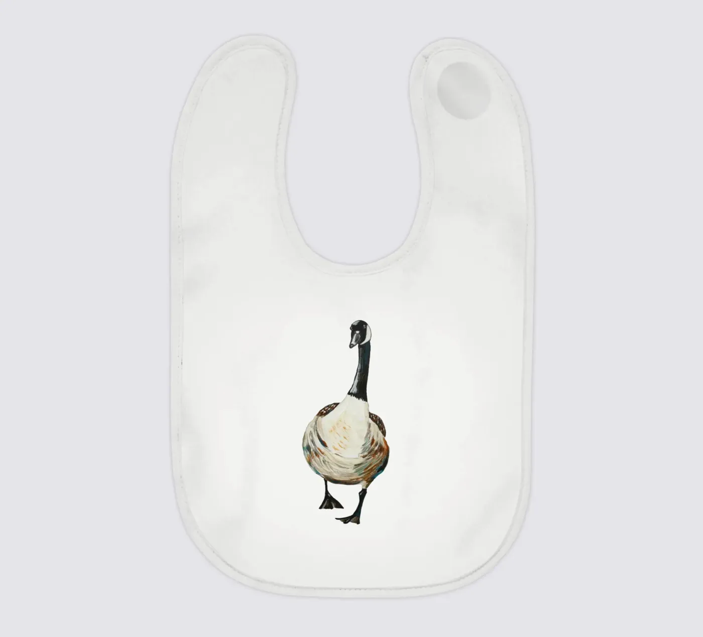 Goose baby bib by Femke Zwaan