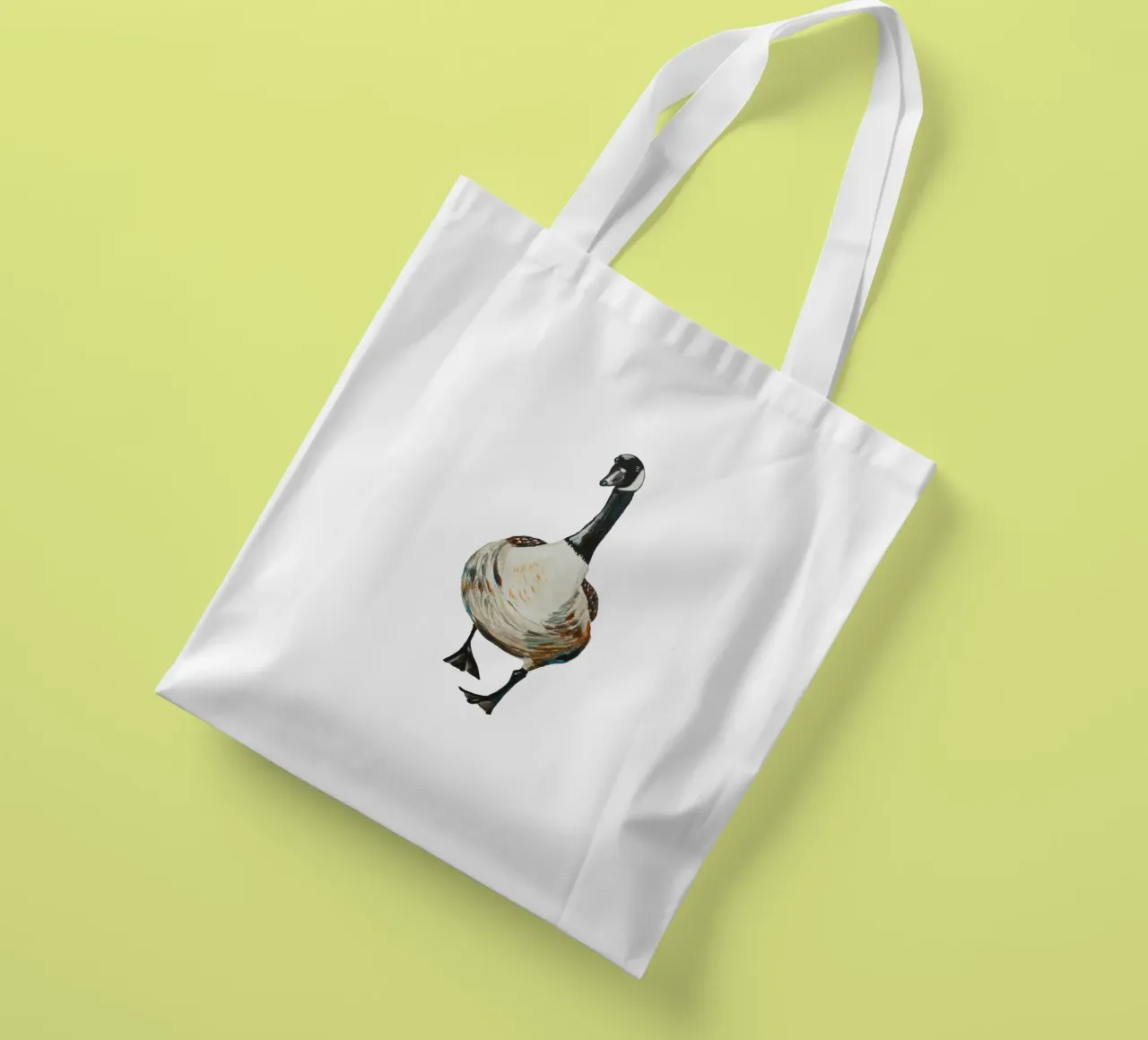 Goose borsa in juta da Femke Zwaan