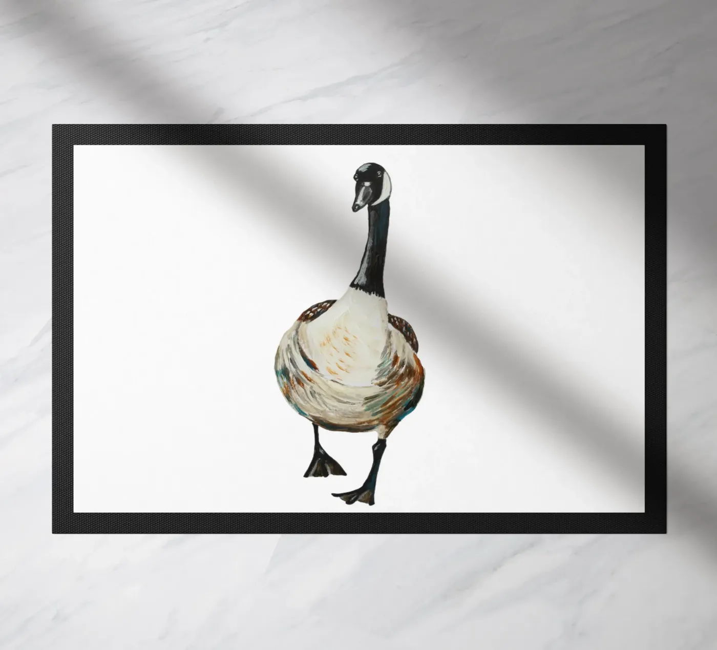 Goose doormat by Femke Zwaan