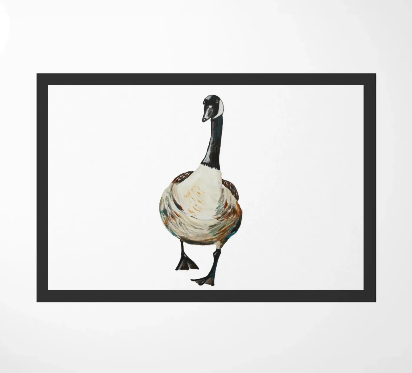 Goose doormat by Femke Zwaan