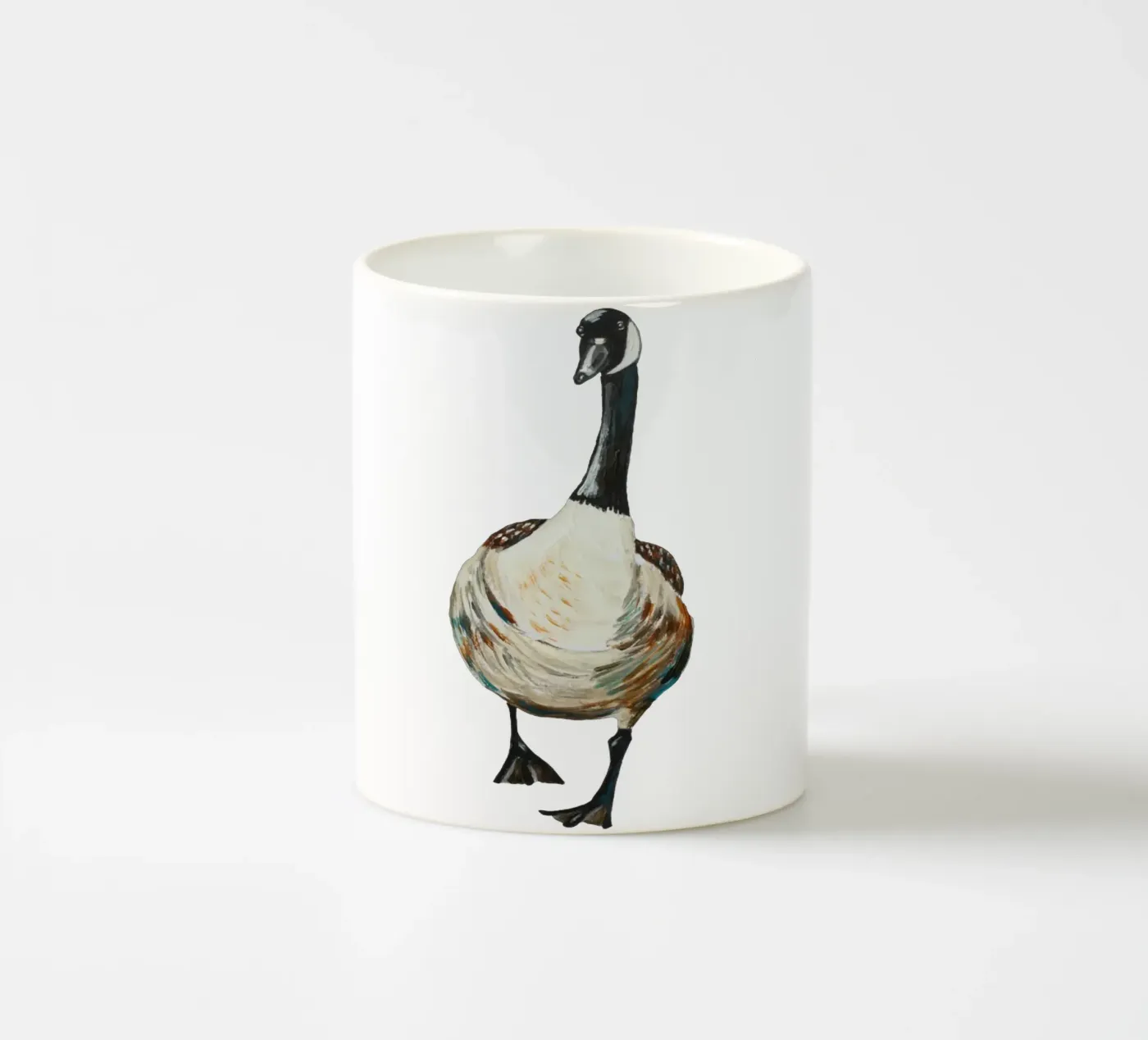 Goose ceramic mug by Femke Zwaan