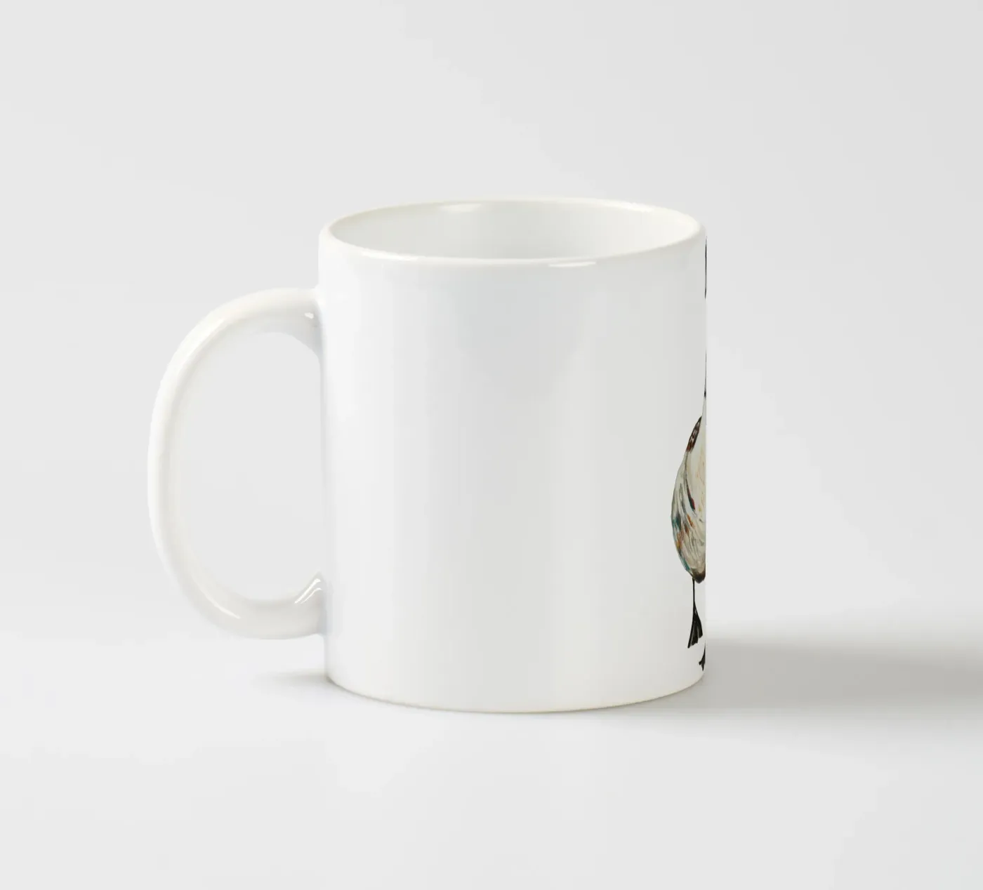 Goose ceramic mug by Femke Zwaan