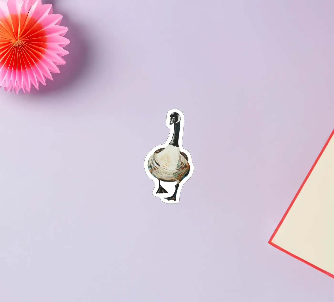 Goose sticker van Femke Zwaan