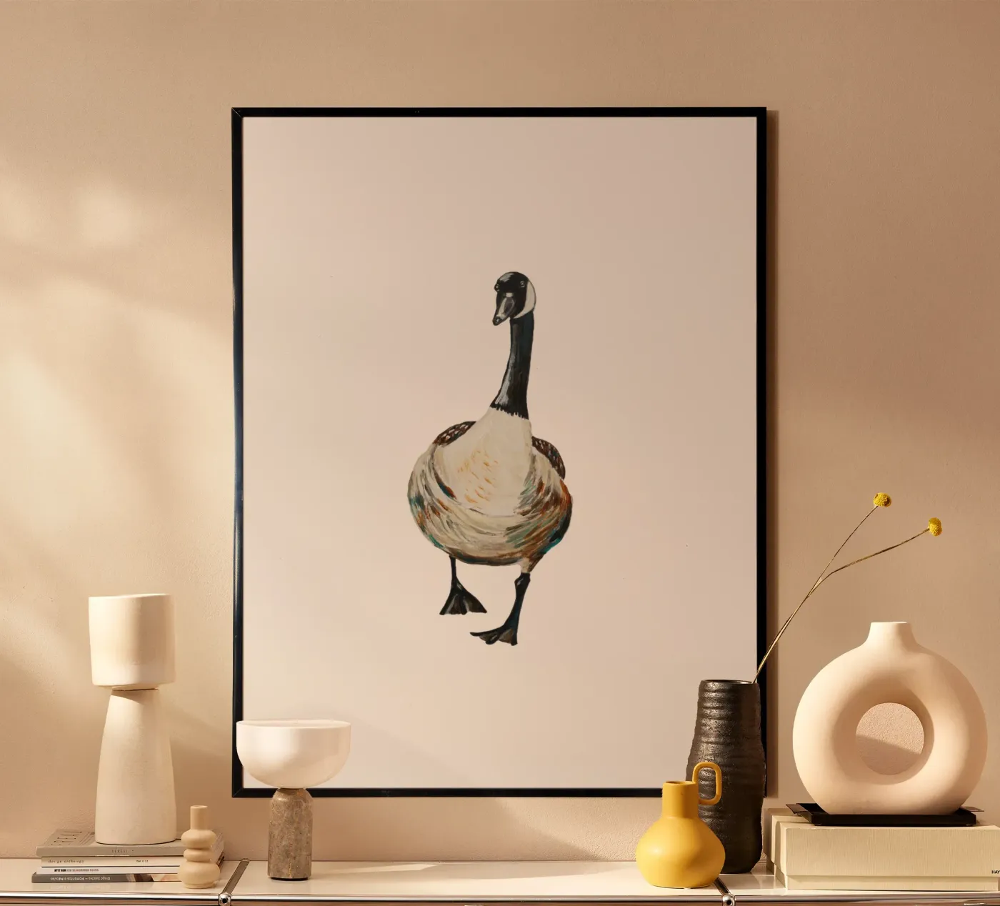 Goose poster van Femke Zwaan