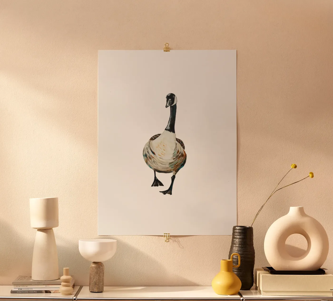 Goose poster van Femke Zwaan
