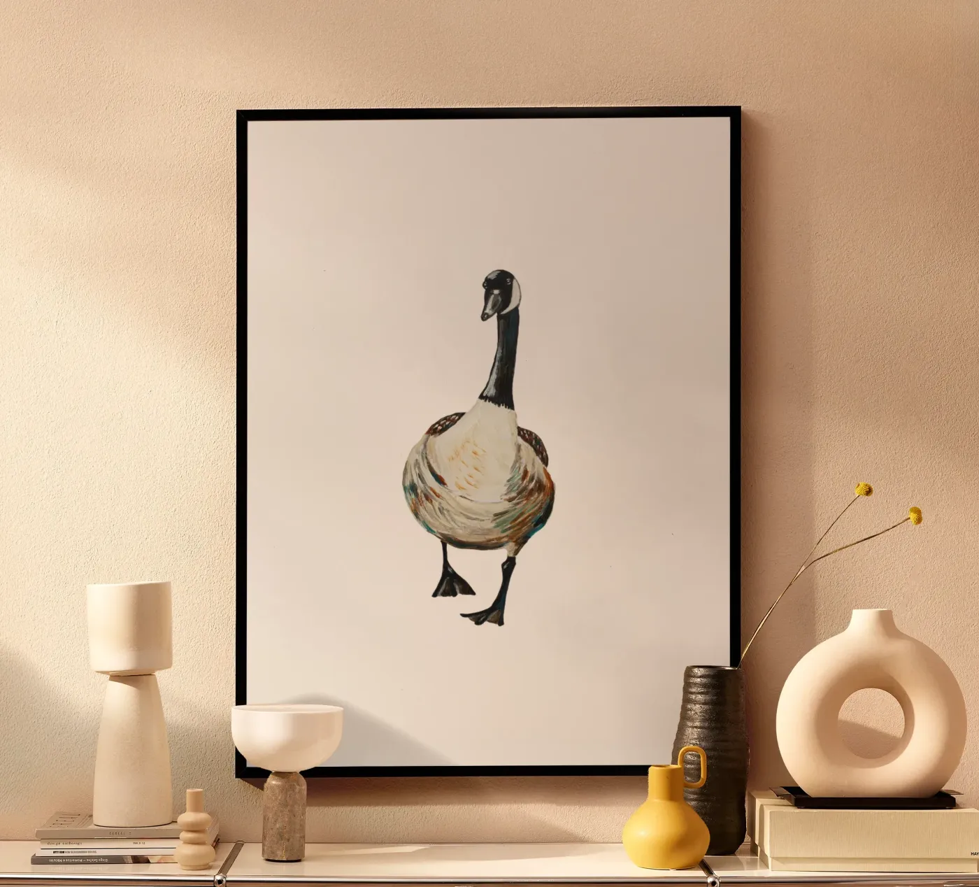 Goose poster van Femke Zwaan