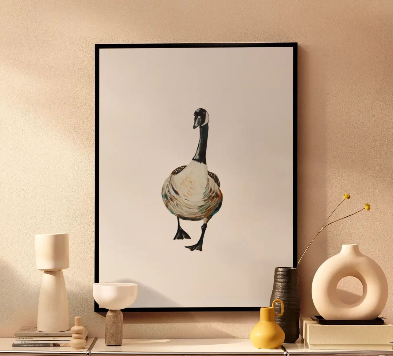 Goose Poster von Femke Zwaan