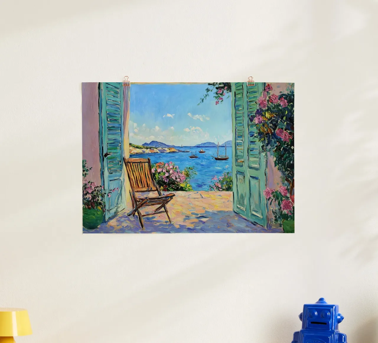 Matisse ispira il "Lichtblick poster con telaio in plastica da ArtByNiki