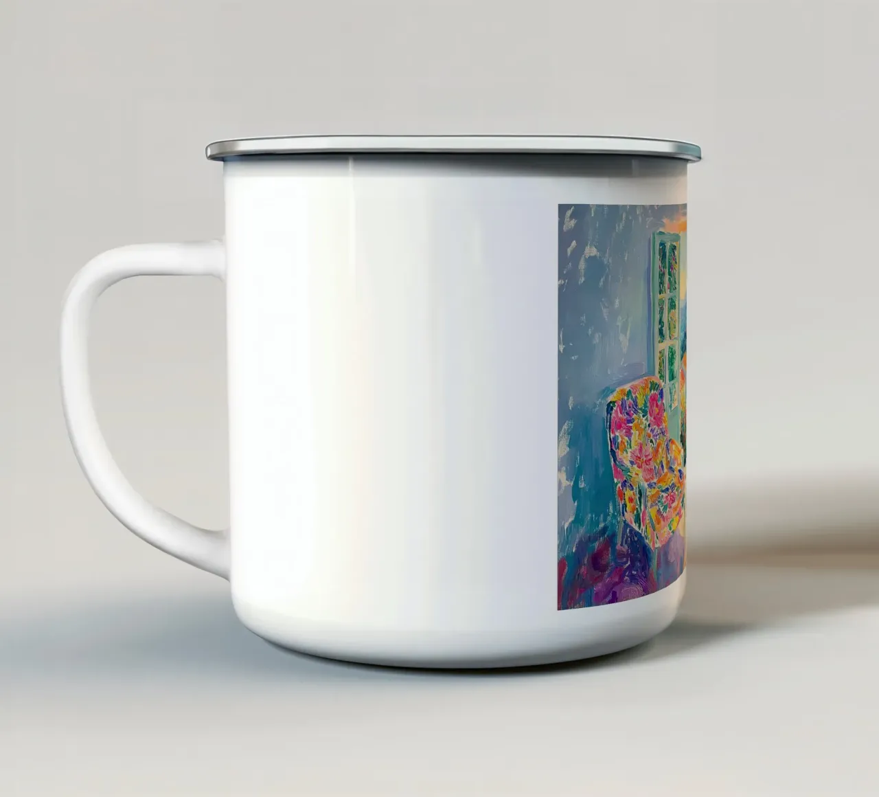 Henri Matisse ispira il "gioco dei colori" tazza in smalto da ArtByNiki