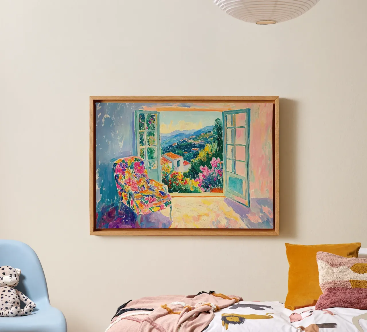 Henri Matisse inspires "play of colours" canvas with Floater frame by ArtByNiki