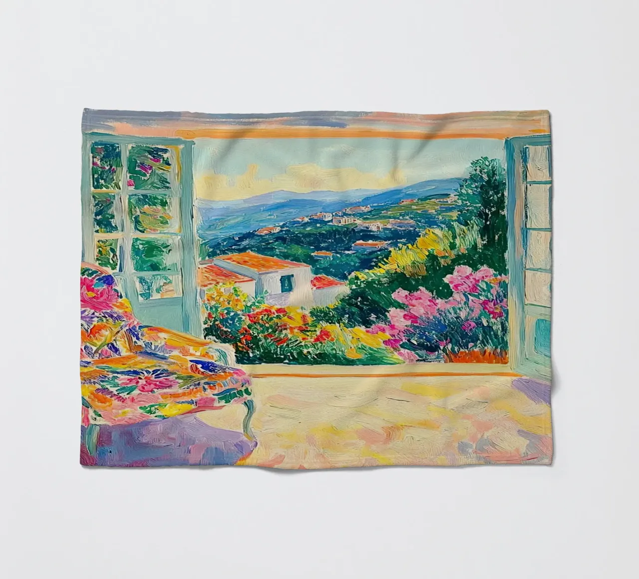 Henri Matisse ispira il "gioco dei colori" coperta in pile da ArtByNiki