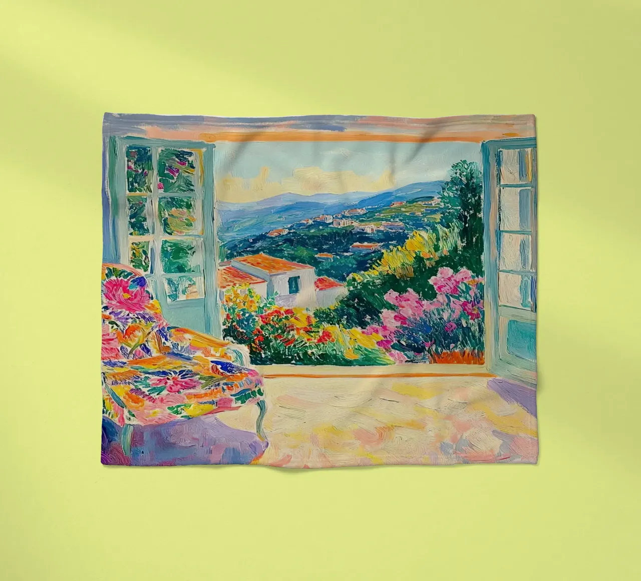 Henri Matisse ispira il "gioco dei colori" coperta in pile da ArtByNiki