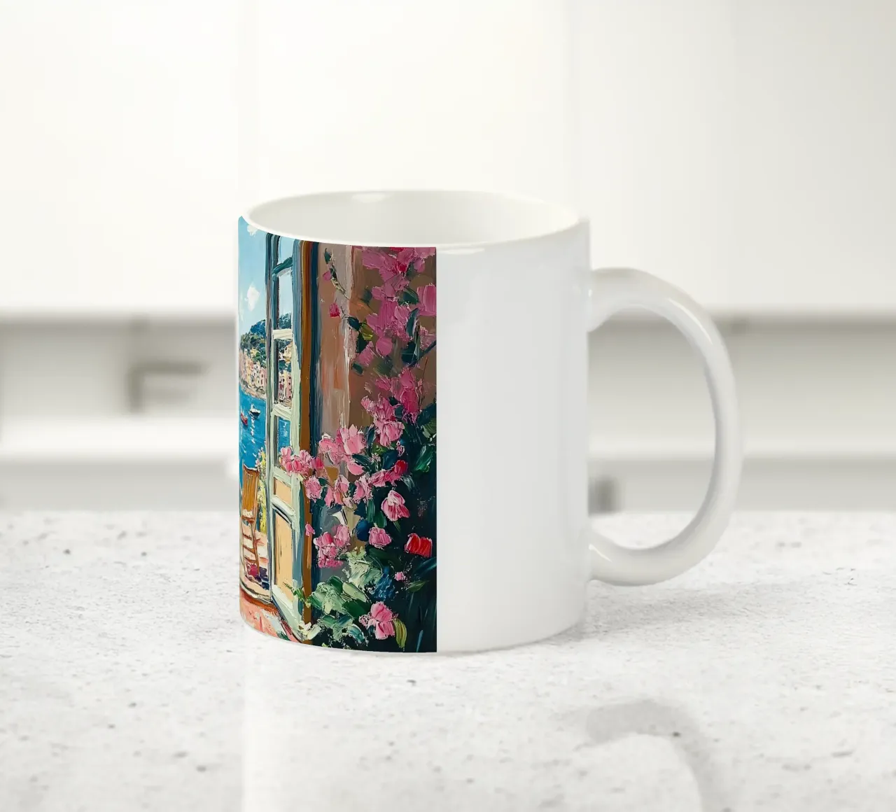 Henri Matisse ispira "Lichtklang tazza in ceramica da ArtByNiki