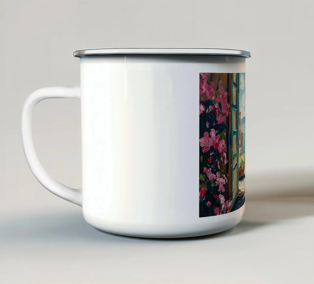 Henri Matisse ispira "Lichtklang tazza in smalto da ArtByNiki