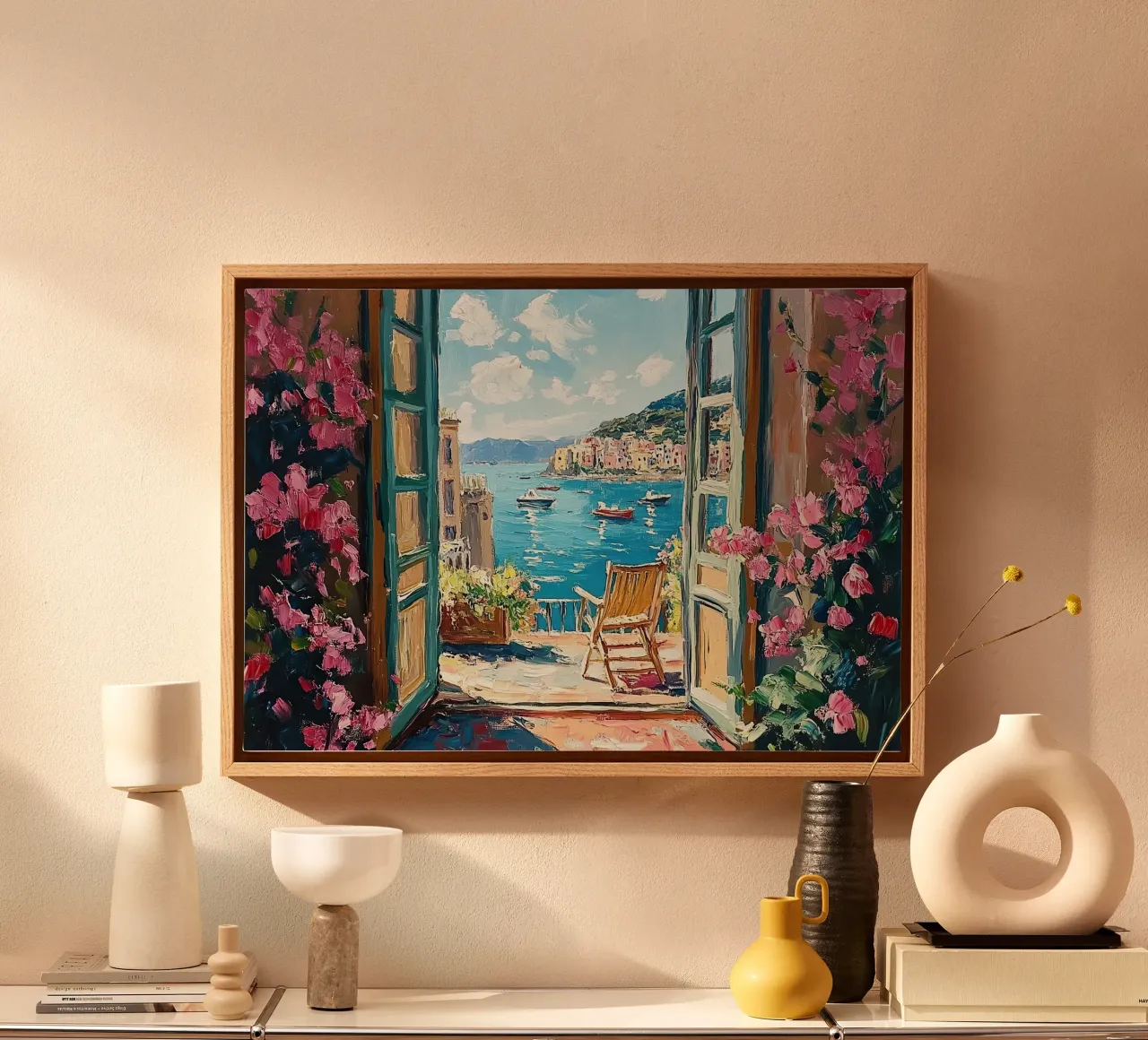 Henri Matisse ispira "Lichtklang tela con Cornice a cassetta da ArtByNiki