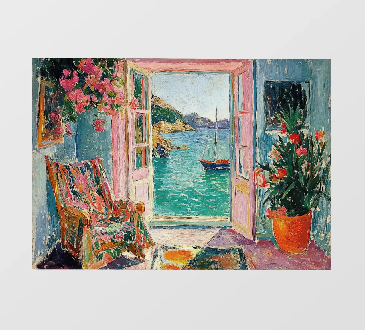 Henri Matisse ispira "Raumlicht telo in pvc da ArtByNiki