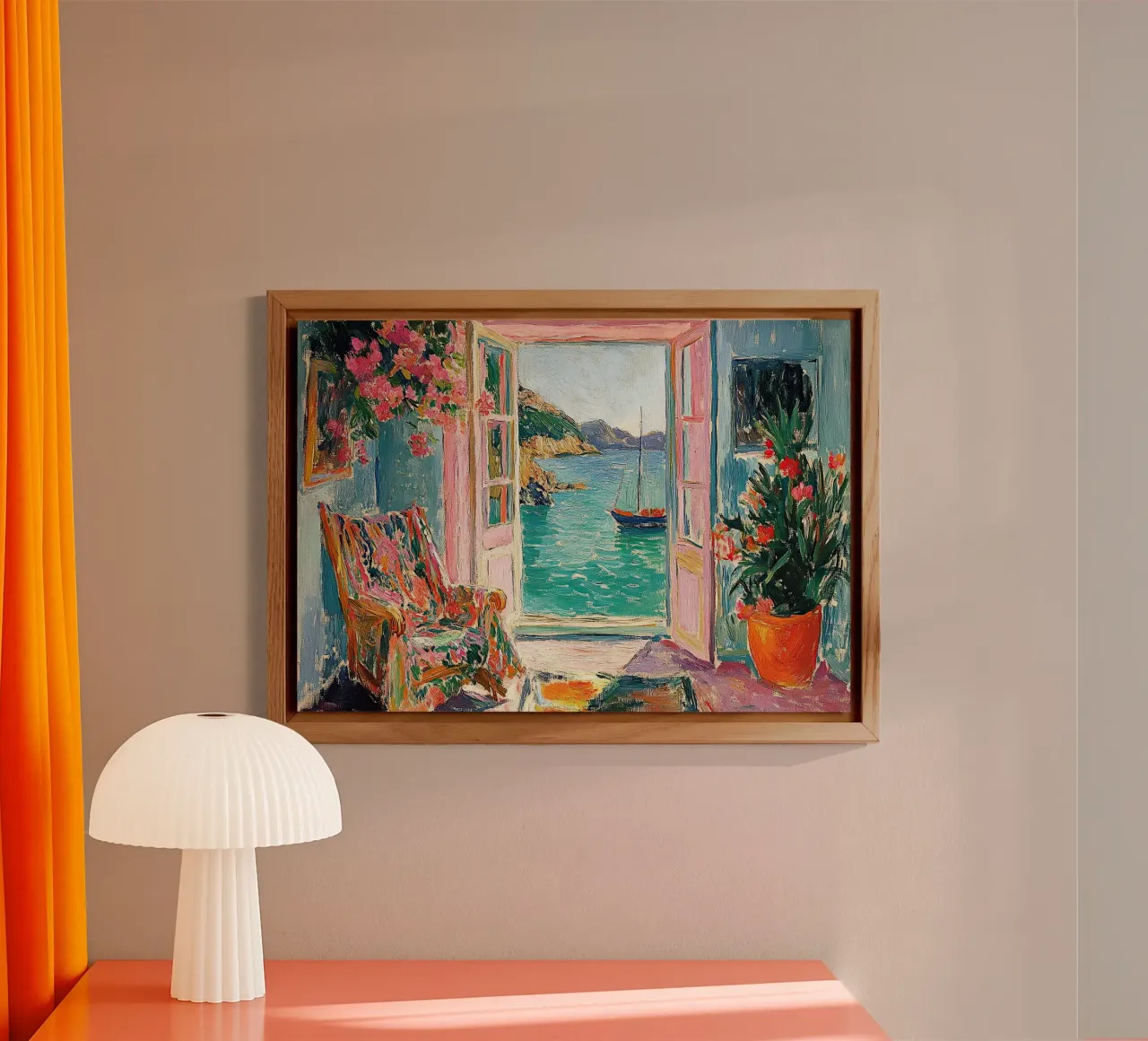 Henri Matisse ispira "Raumlicht alluminio dibond da ArtByNiki