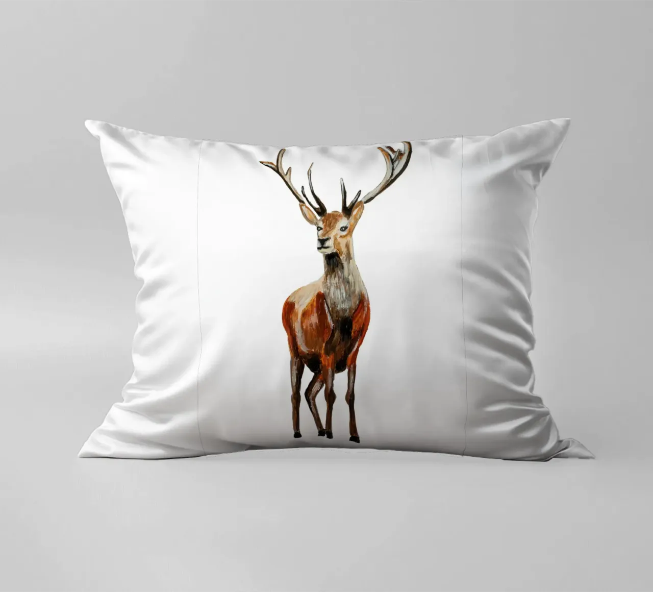 Deer decorative cushion by Femke Zwaan