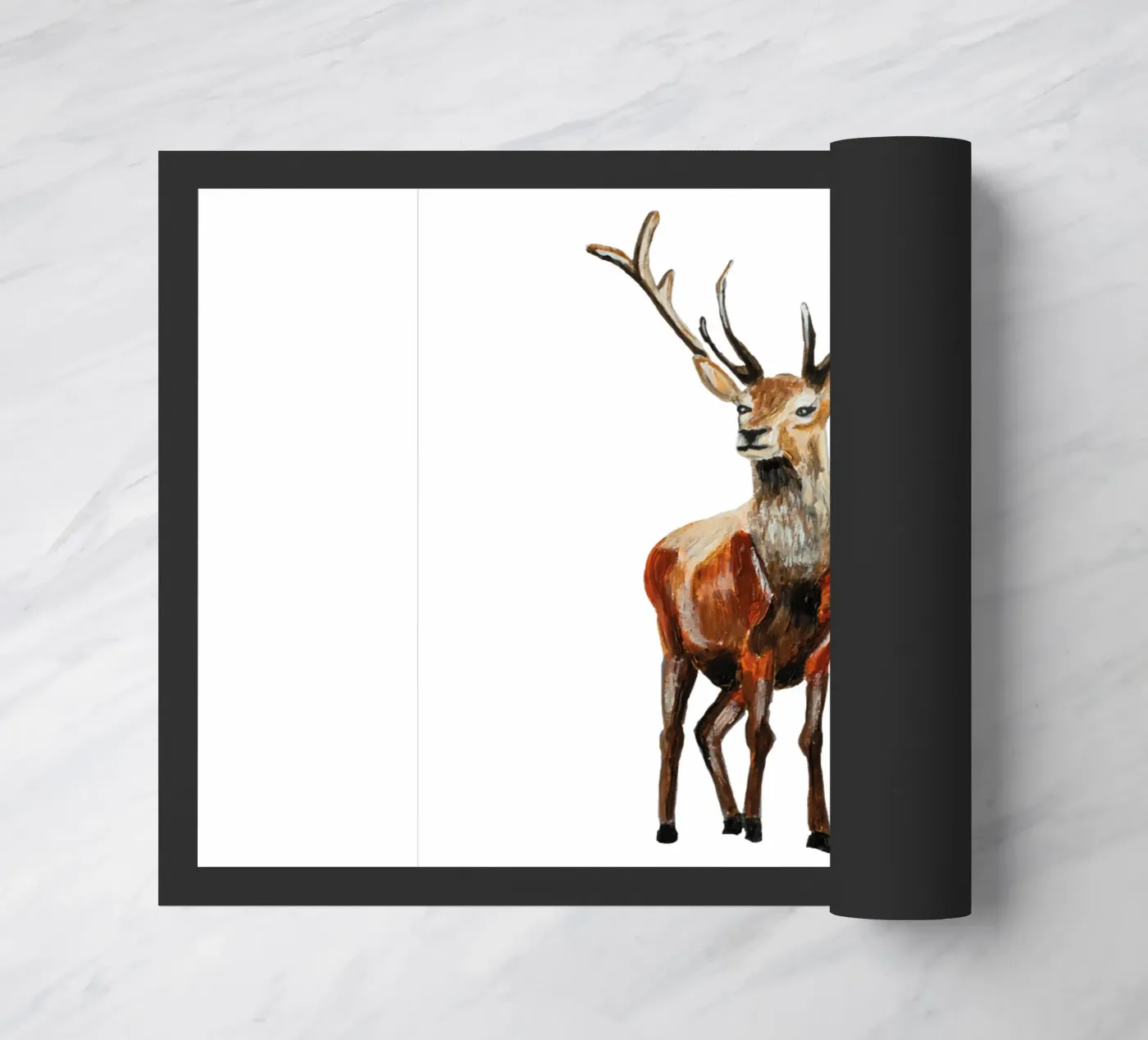Deer doormat by Femke Zwaan