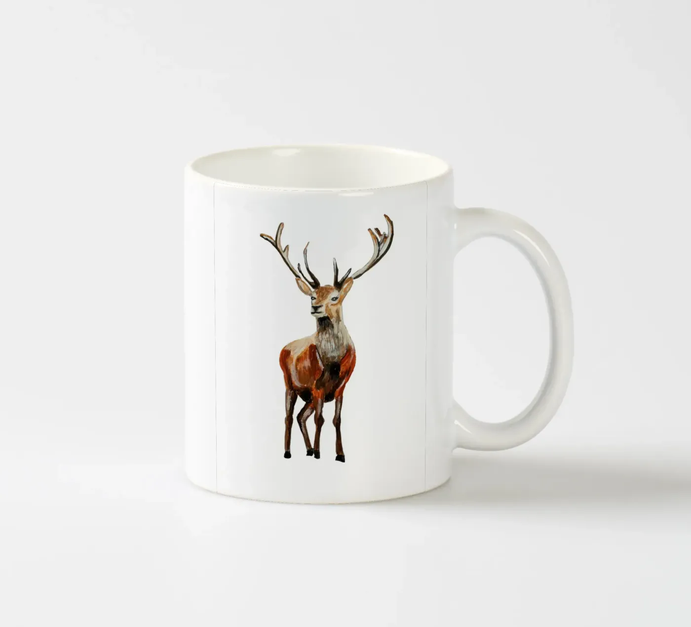 Deer Keramik Tasse von Femke Zwaan
