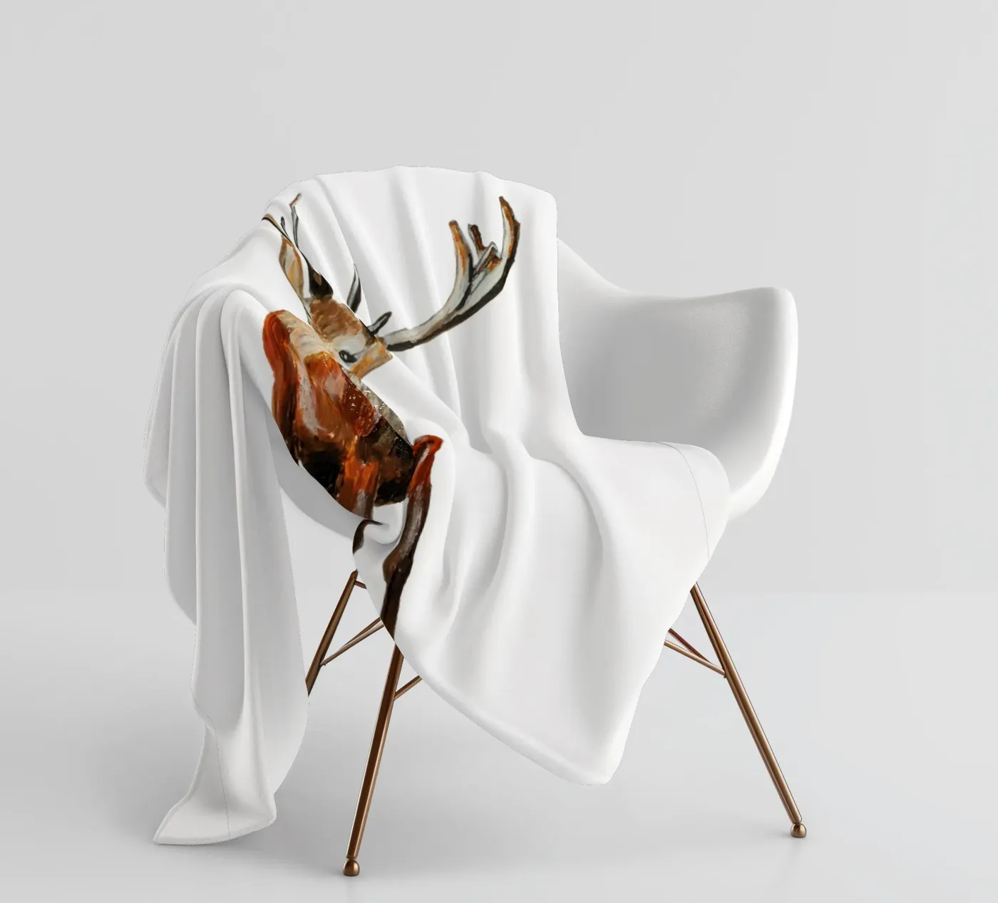 Deer fleece blanket by Femke Zwaan