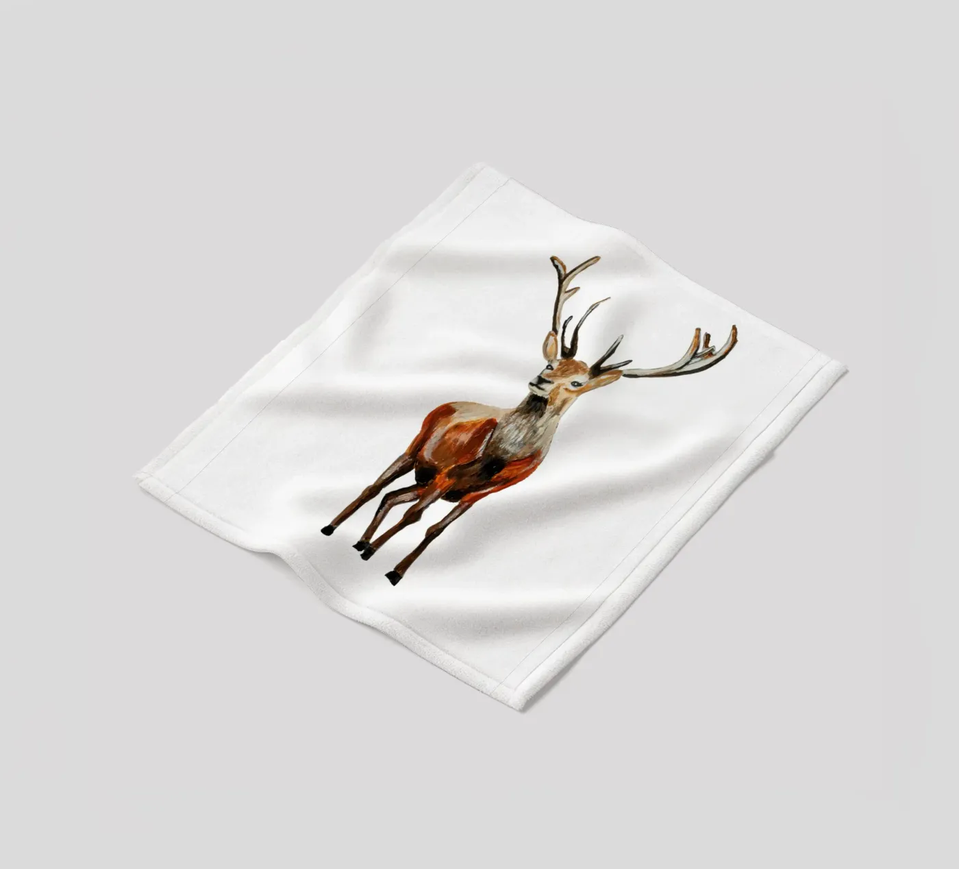 Deer fleece blanket by Femke Zwaan